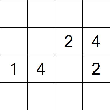 Sudoku 4x4 - Medium