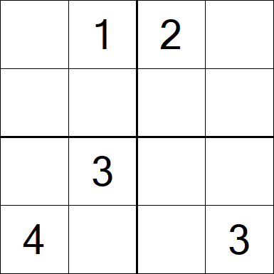 Sudoku 4x4 - Medium