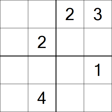 Sudoku 4x4 - Medium