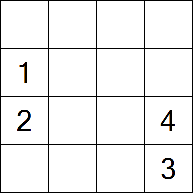 Sudoku 4x4 - Medium