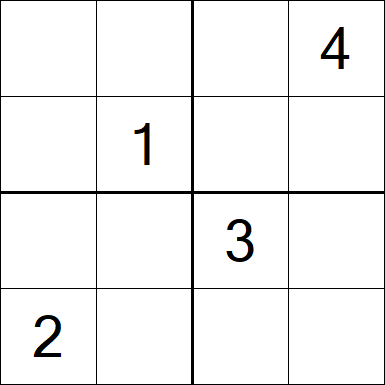 Sudoku 4x4 - Medium