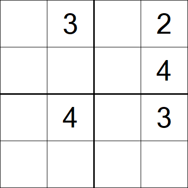 Sudoku 4x4 - Medium