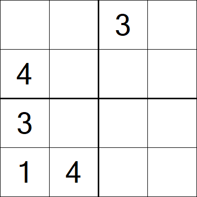 Sudoku 4x4 - Medium