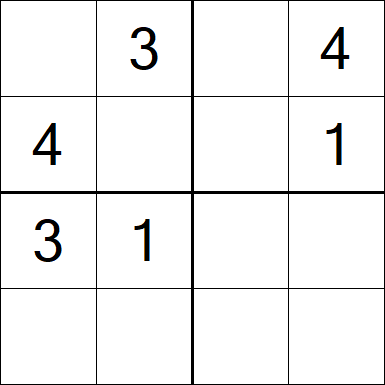 Sudoku 4x4 - Medium