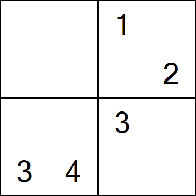 Sudoku 4x4 - Medium