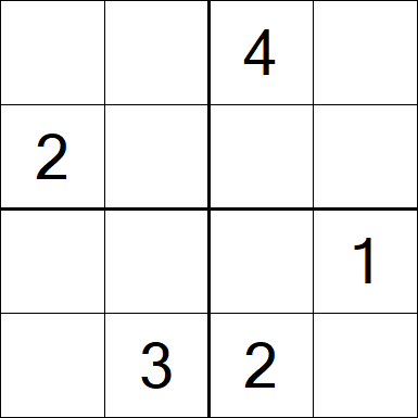 Sudoku 4x4 - Medium