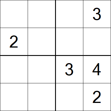 Sudoku 4x4 - Medium
