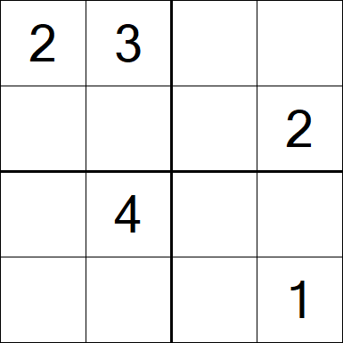 Sudoku 4x4 - Medium