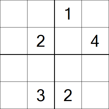 Sudoku 4x4 - Medium