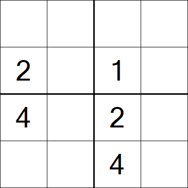 Sudoku 4x4 - Medium
