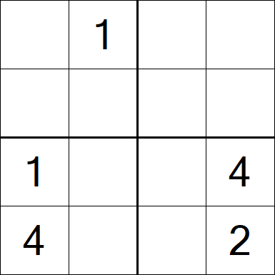 Sudoku 4x4 - Moyen