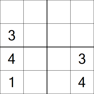Sudoku 4x4 - Medium