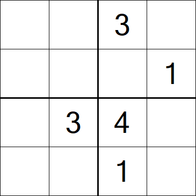Sudoku 4x4 - Medium