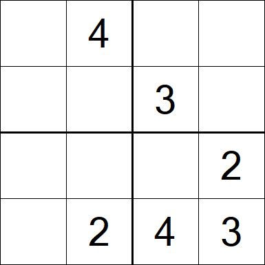 Sudoku 4x4 - Medium