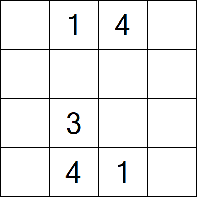 Sudoku 4x4 - Medium