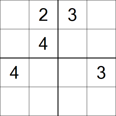 Sudoku 4x4 - Medium