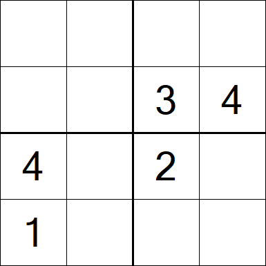 Sudoku 4x4 - Medium