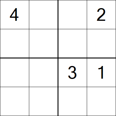 Sudoku 4x4 - Medium