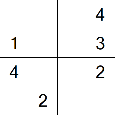 Sudoku 4x4 - Medium