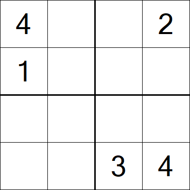 Sudoku 4x4 - Medium