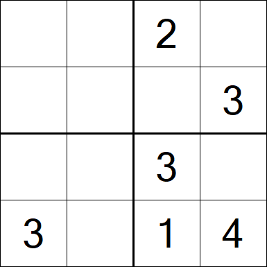 Sudoku 4x4 - Medium