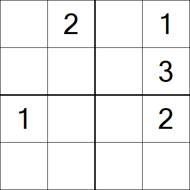 Sudoku 4x4 - Medium
