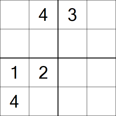 Sudoku 4x4 - Medium