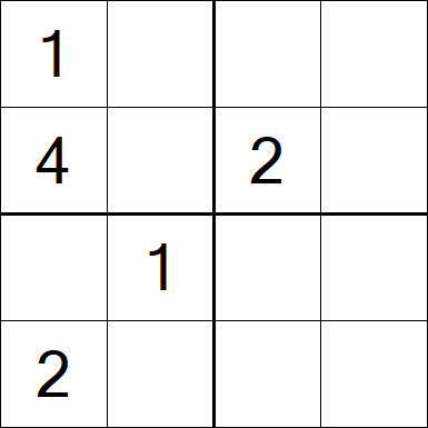 Sudoku 4x4 - Medium
