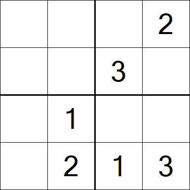 Sudoku 4x4 - Medium
