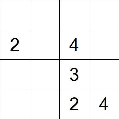 Sudoku 4x4 - Medium