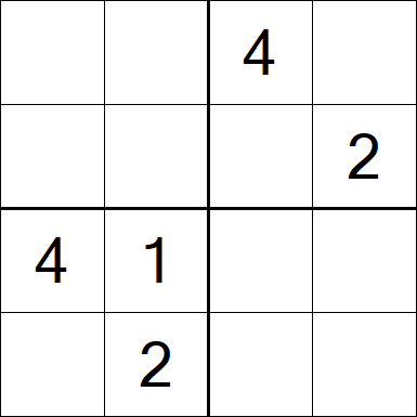 Sudoku 4x4 - Medium