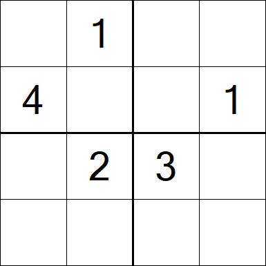 Sudoku 4x4 - Medium