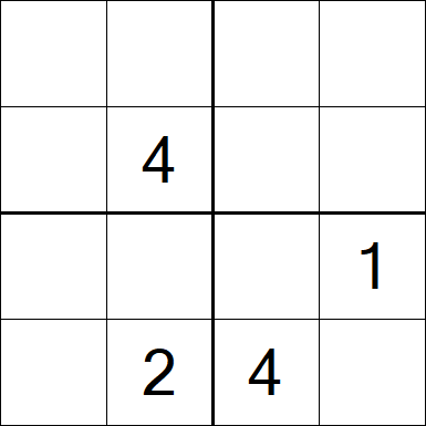 Sudoku 4x4 - Medium