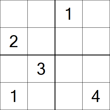 Sudoku 4x4 - Medium