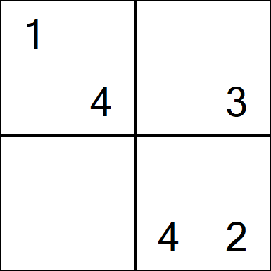 Sudoku 4x4 - Medium