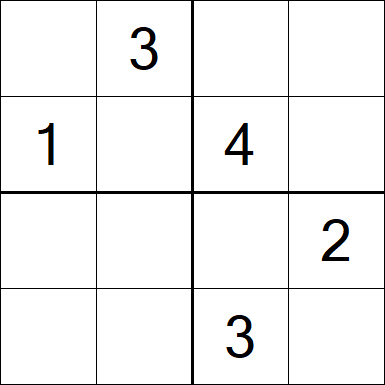 Sudoku 4x4 - Medium