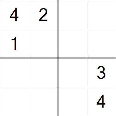 Sudoku 4x4 - Medium