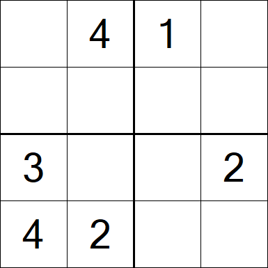 Sudoku 4x4 - Medium