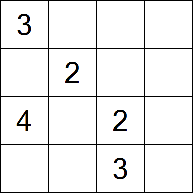 Sudoku 4x4 - Medium