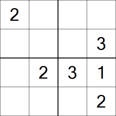 Sudoku 4x4 - Medium