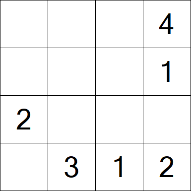 Sudoku 4x4 - Medium