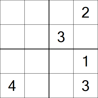 Sudoku 4x4 - Medium