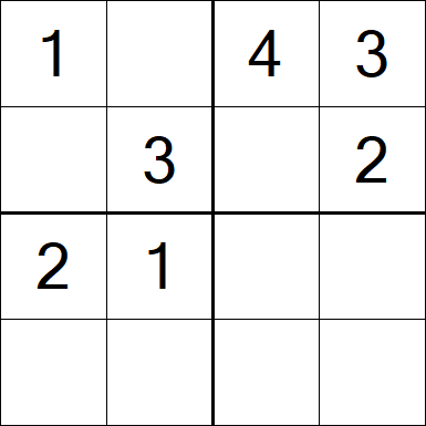 Sudoku 4x4 - Medium
