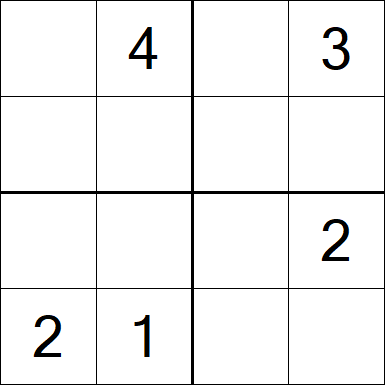 Sudoku 4x4 - Medium