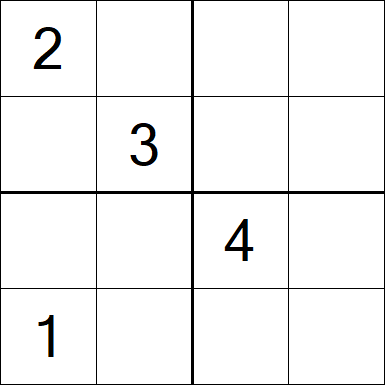 Sudoku 4x4 - Medium