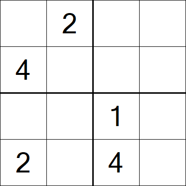 Sudoku 4x4 - Medium