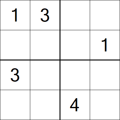 Sudoku 4x4 - Medium