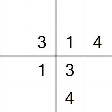 Sudoku 4x4 - Medium