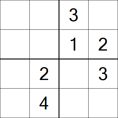 Sudoku 4x4 - Medium