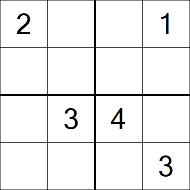Sudoku 4x4 - Medium
